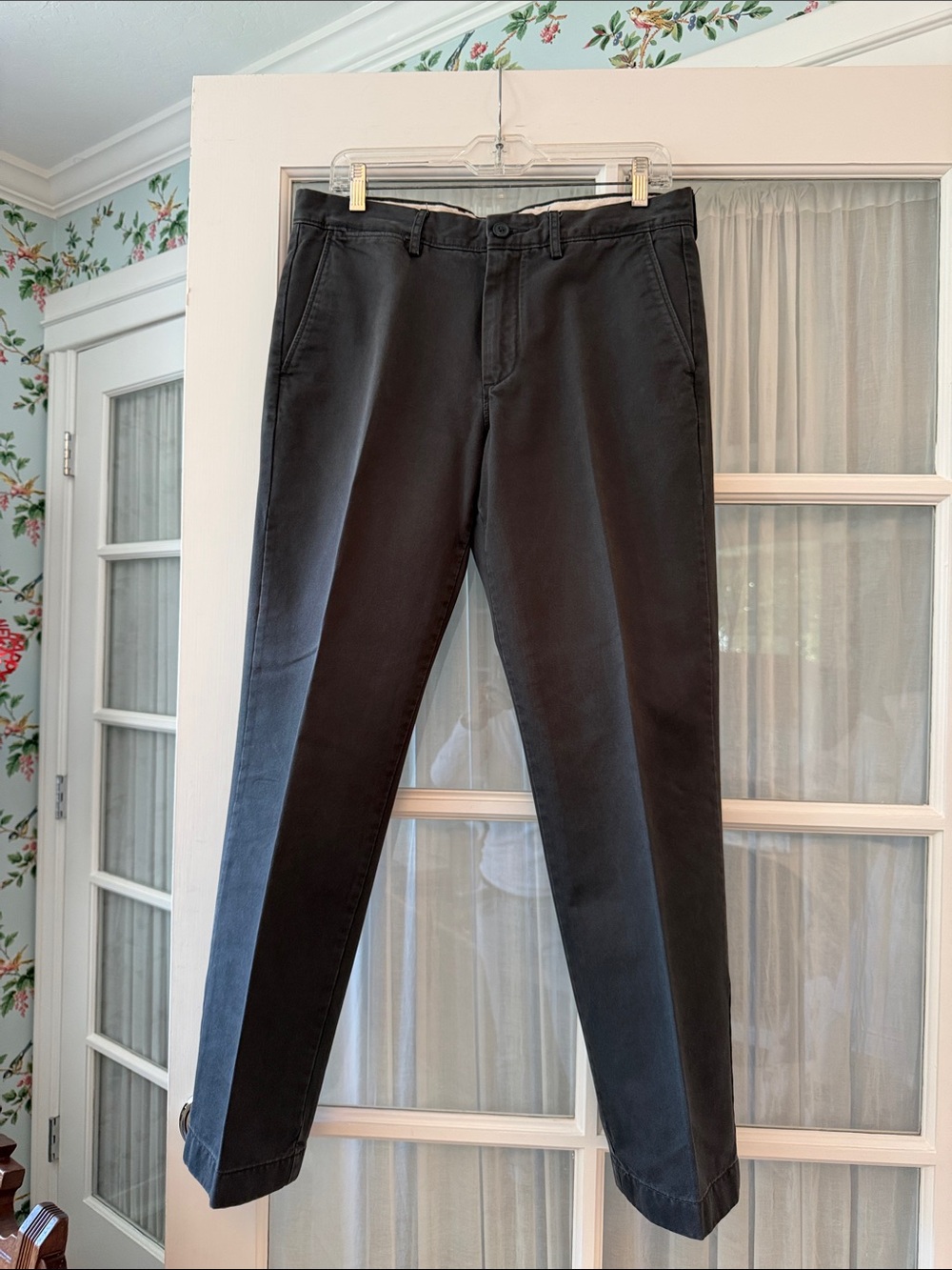 Men's Classic Straight Chino Pants - Black